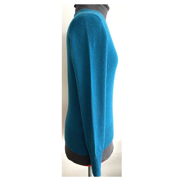 APT. 9 Blue Cashmere V Neck Sweater Sz M - Picture 3 of 8
